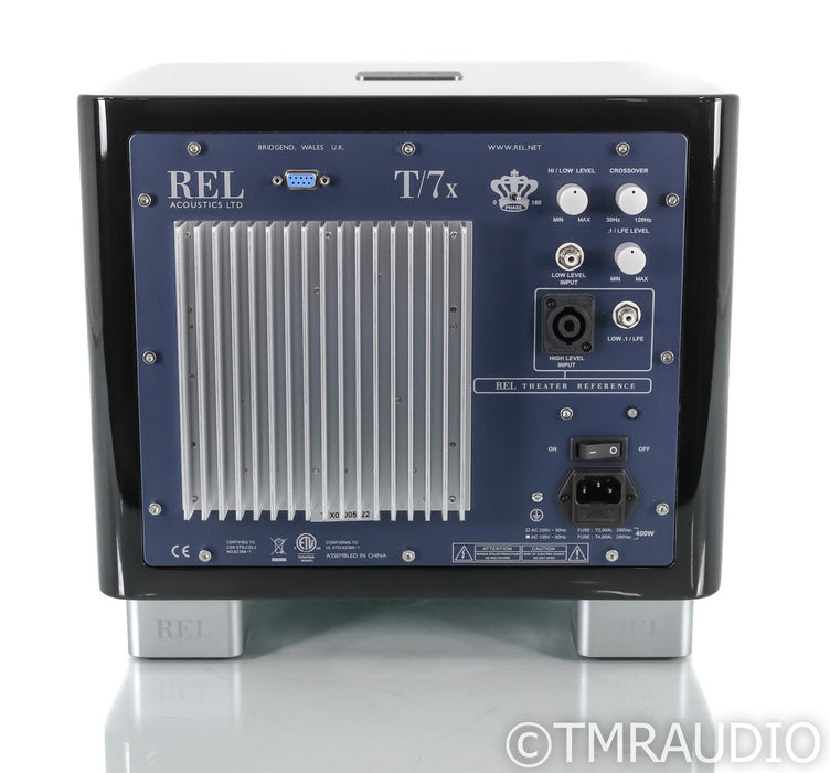REL T/7x 8" Powered Subwoofer; Piano Black (Open Box)