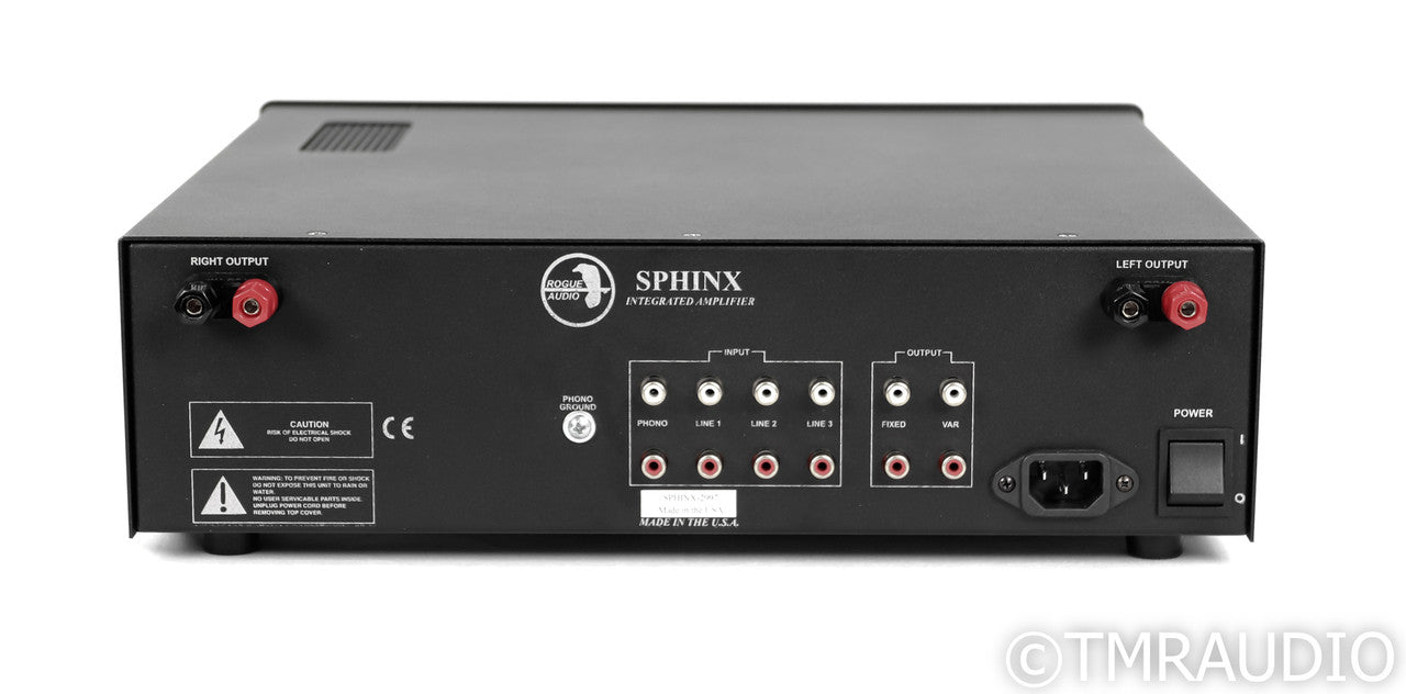 Rogue Audio Sphinx V3 Stereo Tube Hybrid Integrated Amplifier; Black; Remote