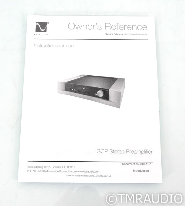 PS Audio GCP-200 Stereo Preamplifier; (No Remote)