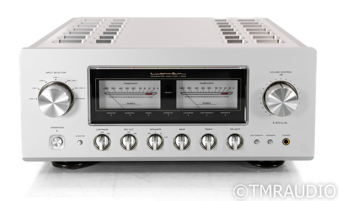 Luxman L-509X Stereo Integrated Amplifier; Silver; Remote