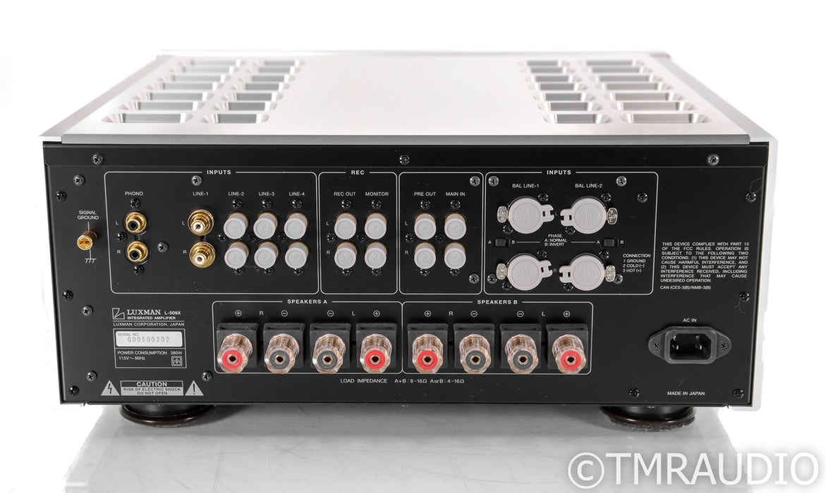 Luxman L-509X Stereo Integrated Amplifier; Silver; Remote