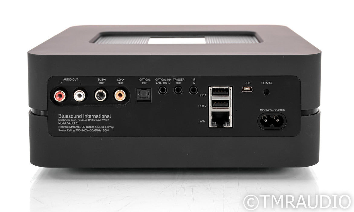 Bluesound Vault 2i Server / Streamer / CD Ripper; 2TB; Black