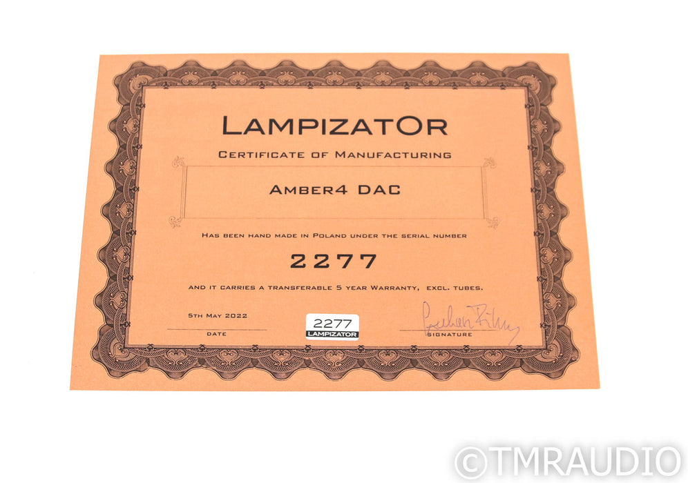 Lampizator Amber-4 Tube DAC; D/A Converter; Black