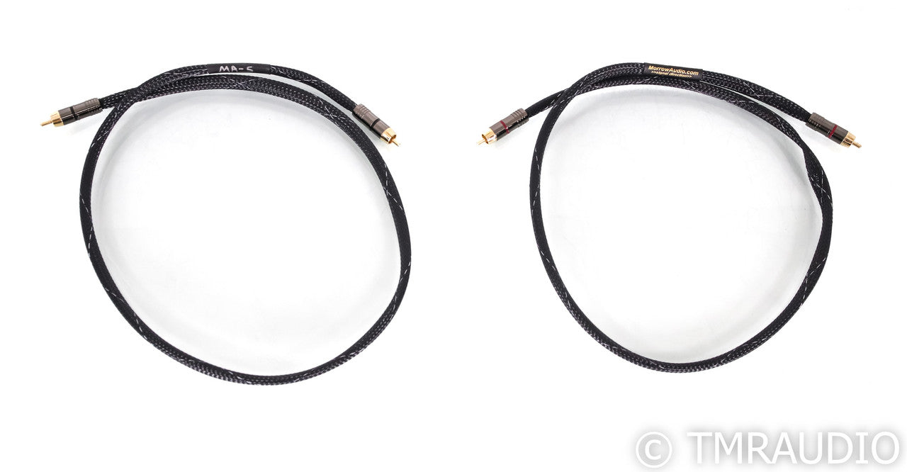 Morrow Audio MA-5 RCA Cables; 1m Piar Interconnects