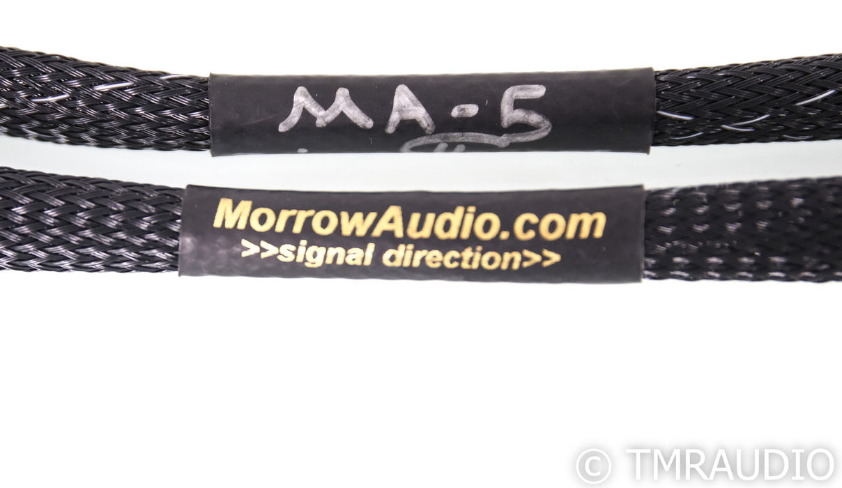 Morrow Audio MA-5 RCA Cables; 1m Piar Interconnects