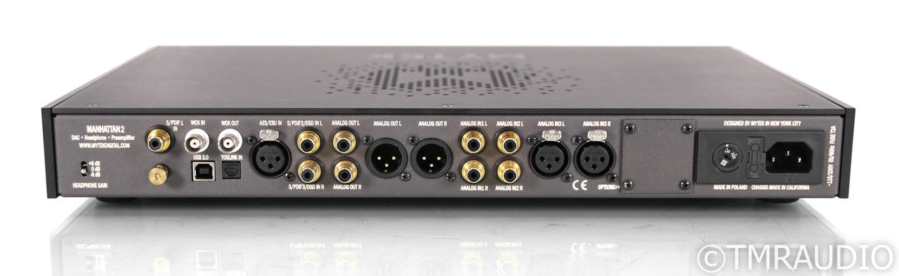 Mytek Manhattan II DAC; D/A Converter; Black; Remote
