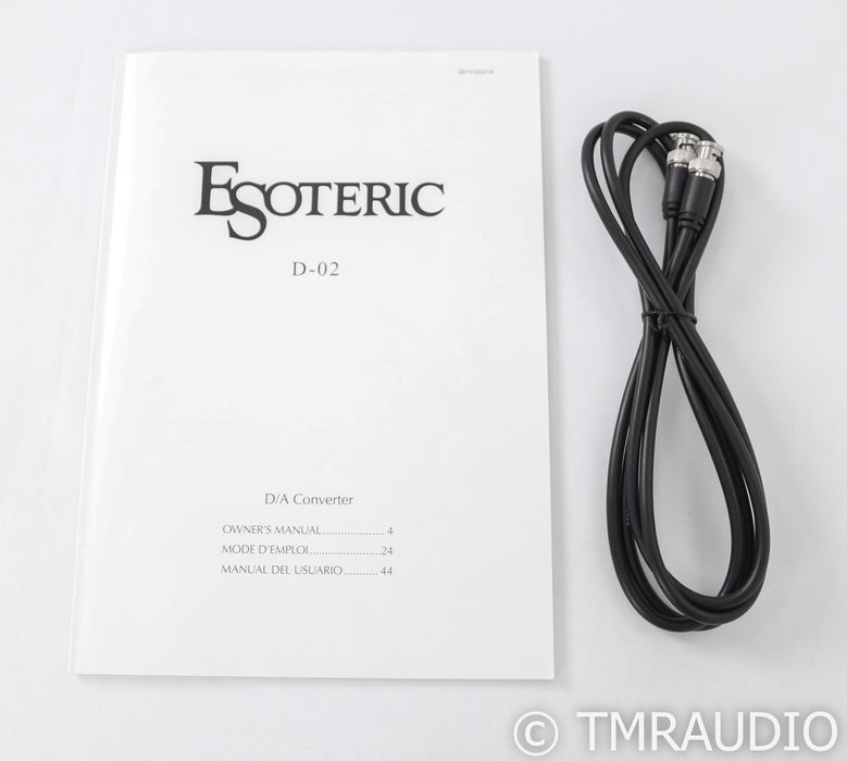 Esoteric D-02 DAC; D/A Converter; Silver