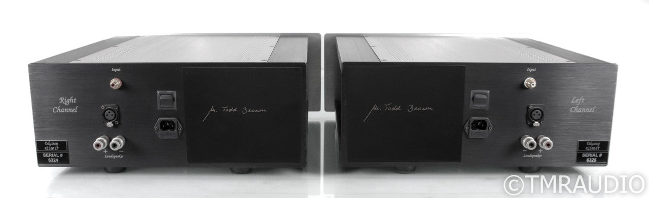 Odyssey Audio Stratos Extreme Mono Power Amplifier; Silver Pair; Full Factory Upgrades