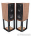Wharfedale Linton Bookshelf Speakers; Walnut Pair w/ Stands