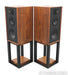 Wharfedale Linton Bookshelf Speakers; Walnut Pair w/ Stands