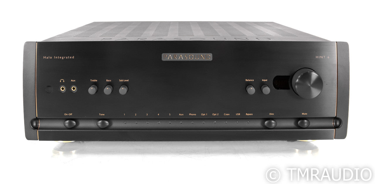 Parasound Hint 6 2.1 Channel Integrated Amplifier; Remote; Black; MM / MC Phono
