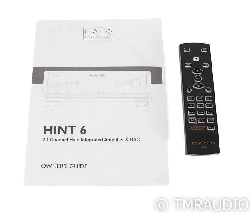 Parasound Hint 6 2.1 Channel Integrated Amplifier; Remote; Black; MM / MC Phono