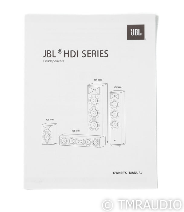 JBL HDI-3800 Floorstanding Speakers; Walnut Pair