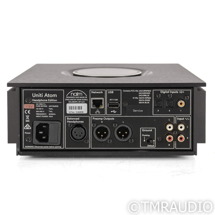 Naim Uniti Atom Wireless Streaming Integrated Amplifier; Roon Ready (Open Box)