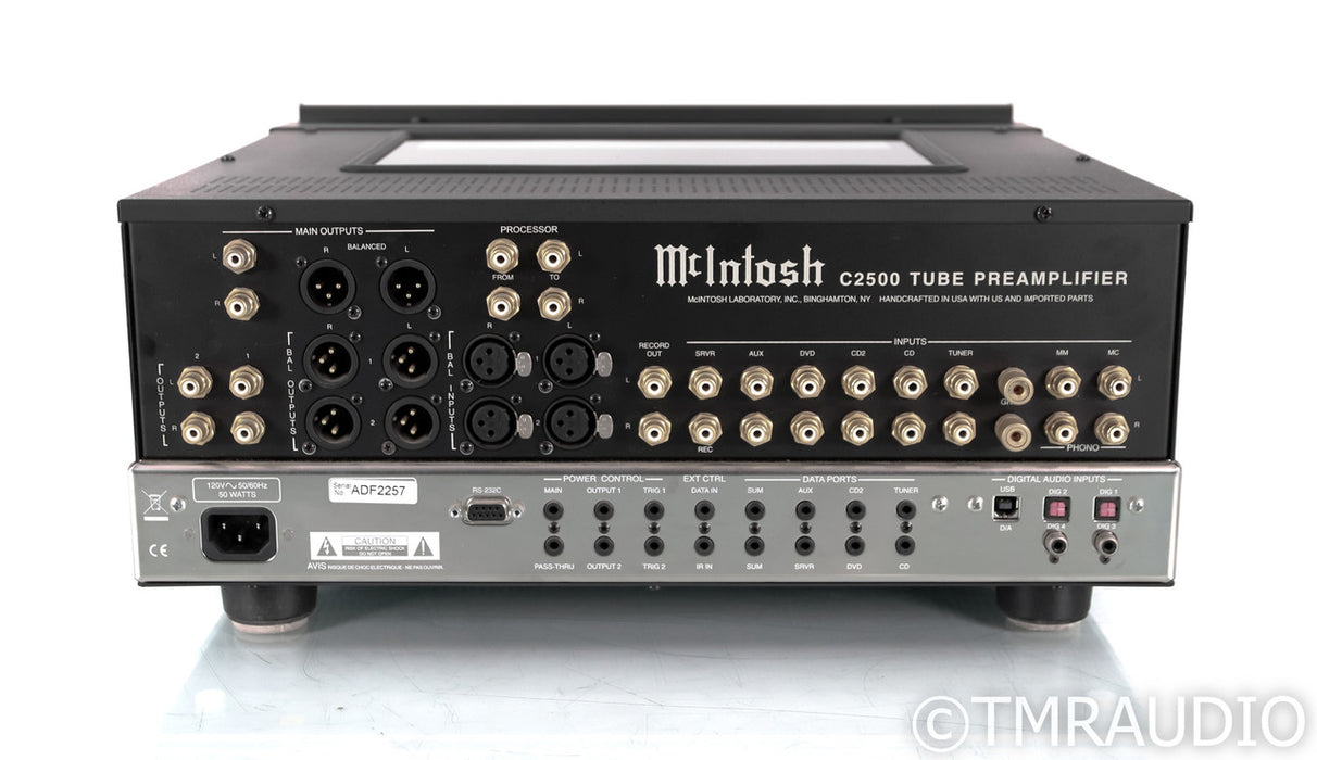 McIntosh C2500 Stereo Tube Preamplifier; C-2500; DAC; MM / MC Phono