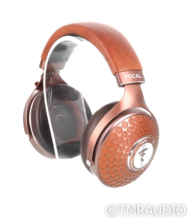 Focal Stellia Closed Back Headphones; Chocolate Leather