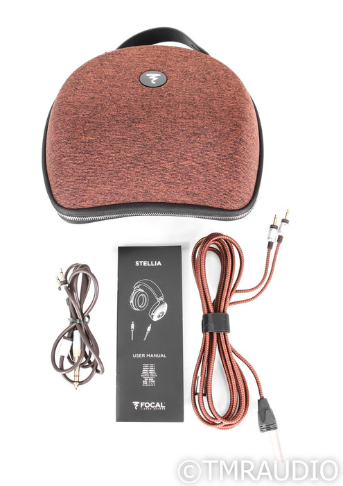 Focal Stellia Closed Back Headphones; Chocolate Leather
