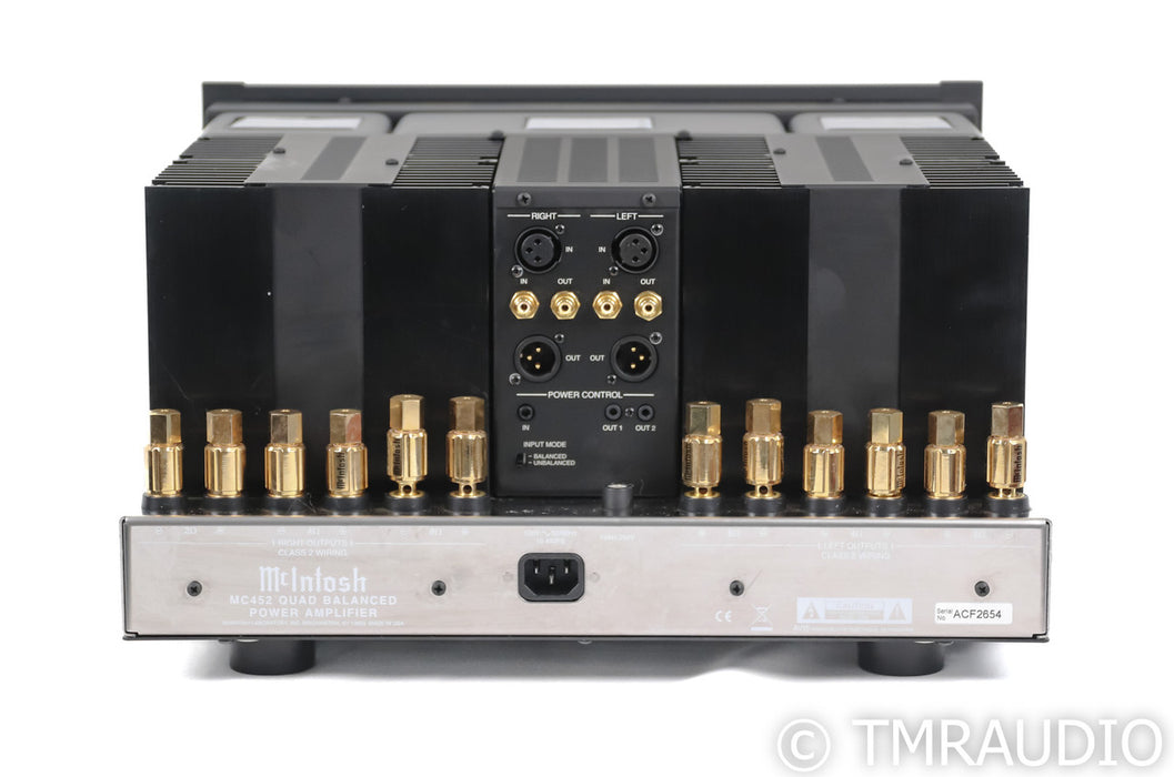 McIntosh MC452 Quad Balanced Stereo Power Amplifier; Black