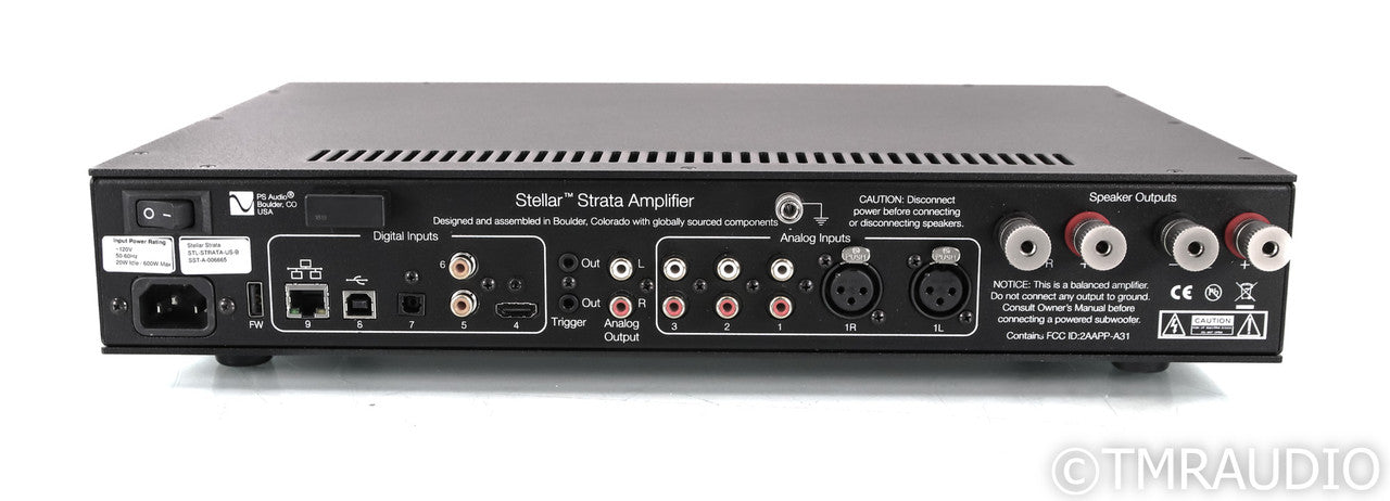 PS Audio Stellar Strata Stereo Integrated Amplifier; Black; Bridge (Used)
