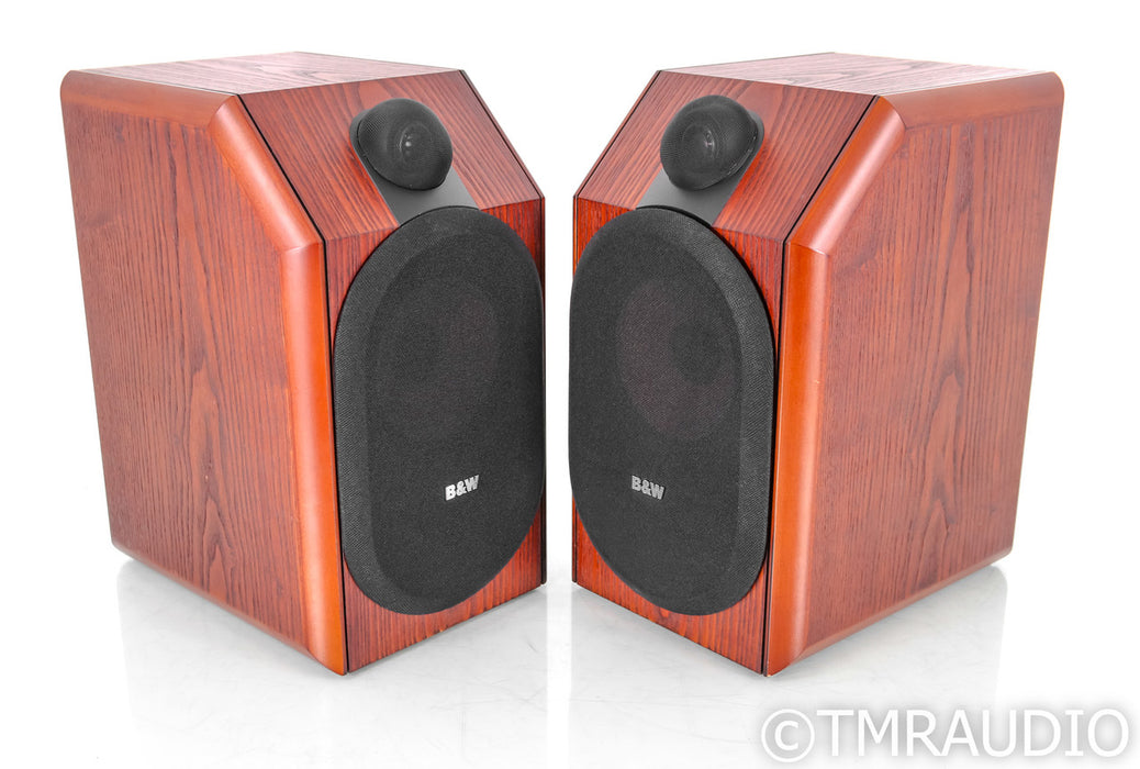 B&W CDM1 Bookshelf Speakers; CDM-1; Red Ash Pair