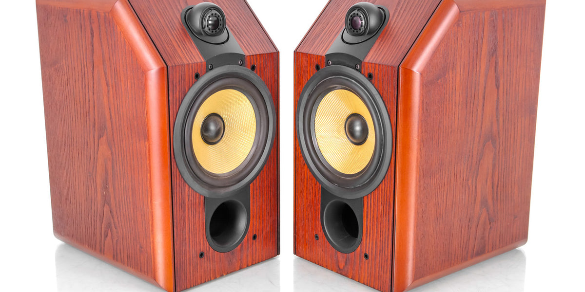 B&W CDM1 Bookshelf Speakers; CDM-1; Red Ash Pair — The Music Room