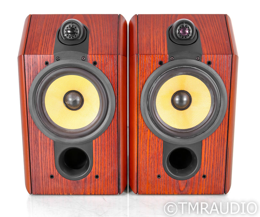 B&W CDM1 Bookshelf Speakers; CDM-1; Red Ash Pair