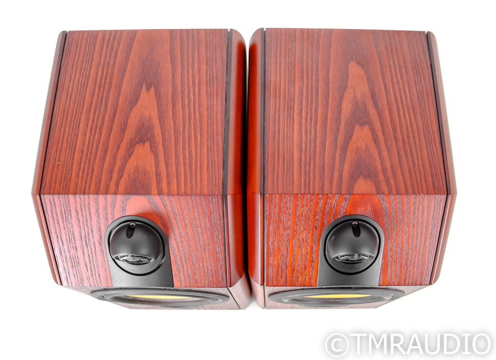 B&W CDM1 Bookshelf Speakers; CDM-1; Red Ash Pair