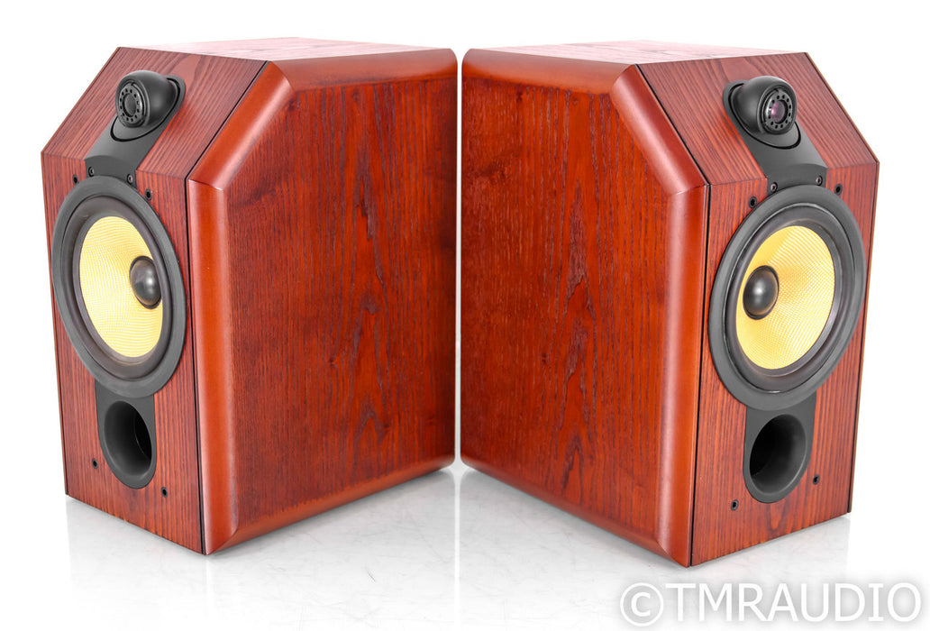B&W CDM1 Bookshelf Speakers; CDM-1; Red Ash Pair