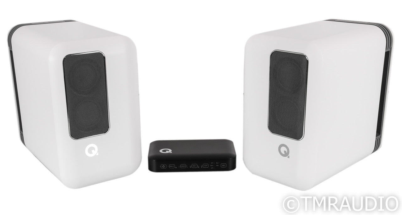 Q Acoustics Q Active 200 Powered Bookshelf Speakers; White Pair (Open Box)