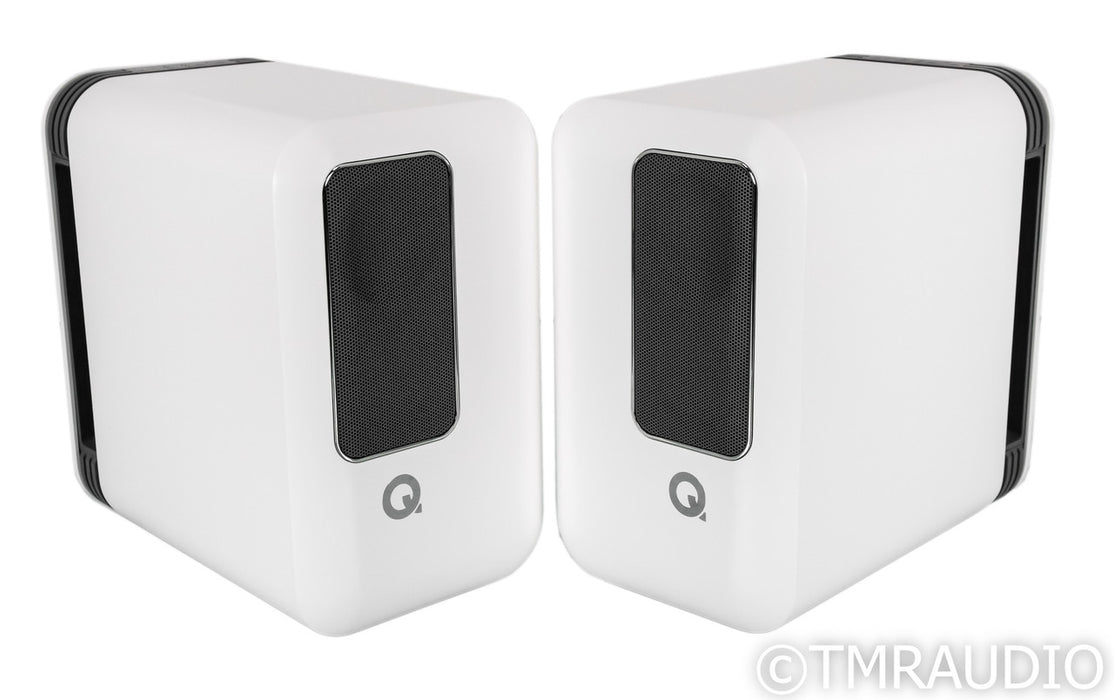 Q Acoustics Q Active 200 Powered Bookshelf Speakers; White Pair (Open Box)