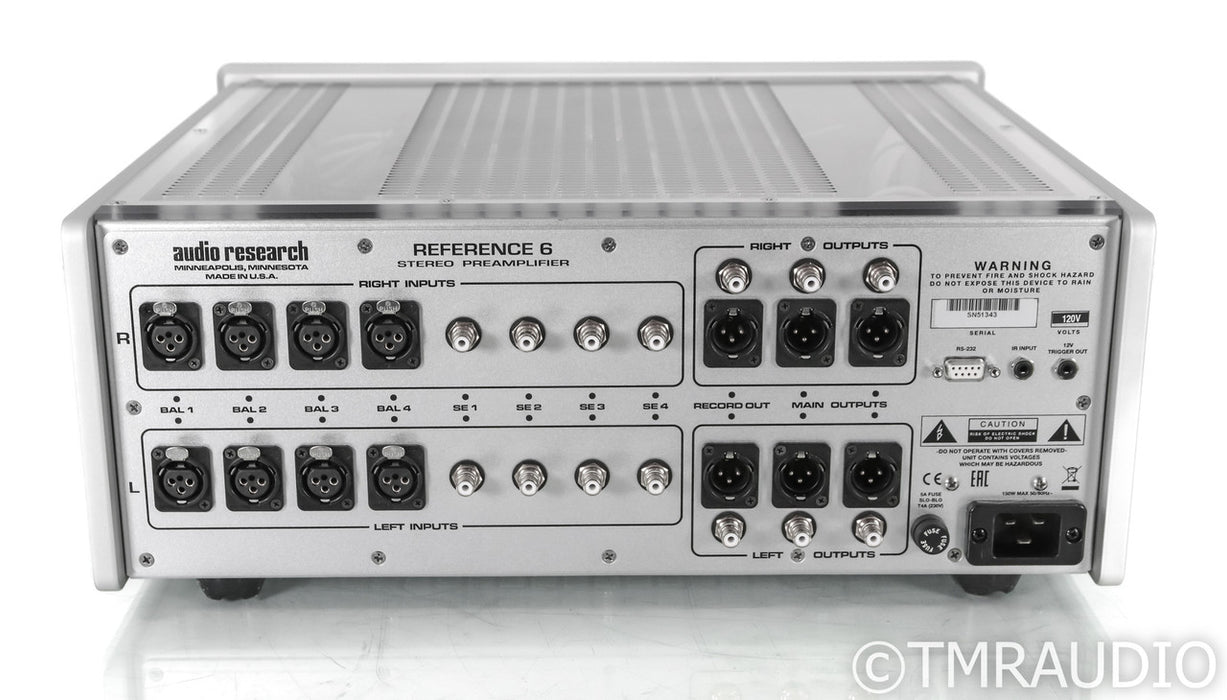 Audio Research Reference 6 Stereo Tube Preamplifier; Silver