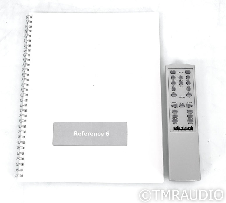 Audio Research Reference 6 Stereo Tube Preamplifier; Silver