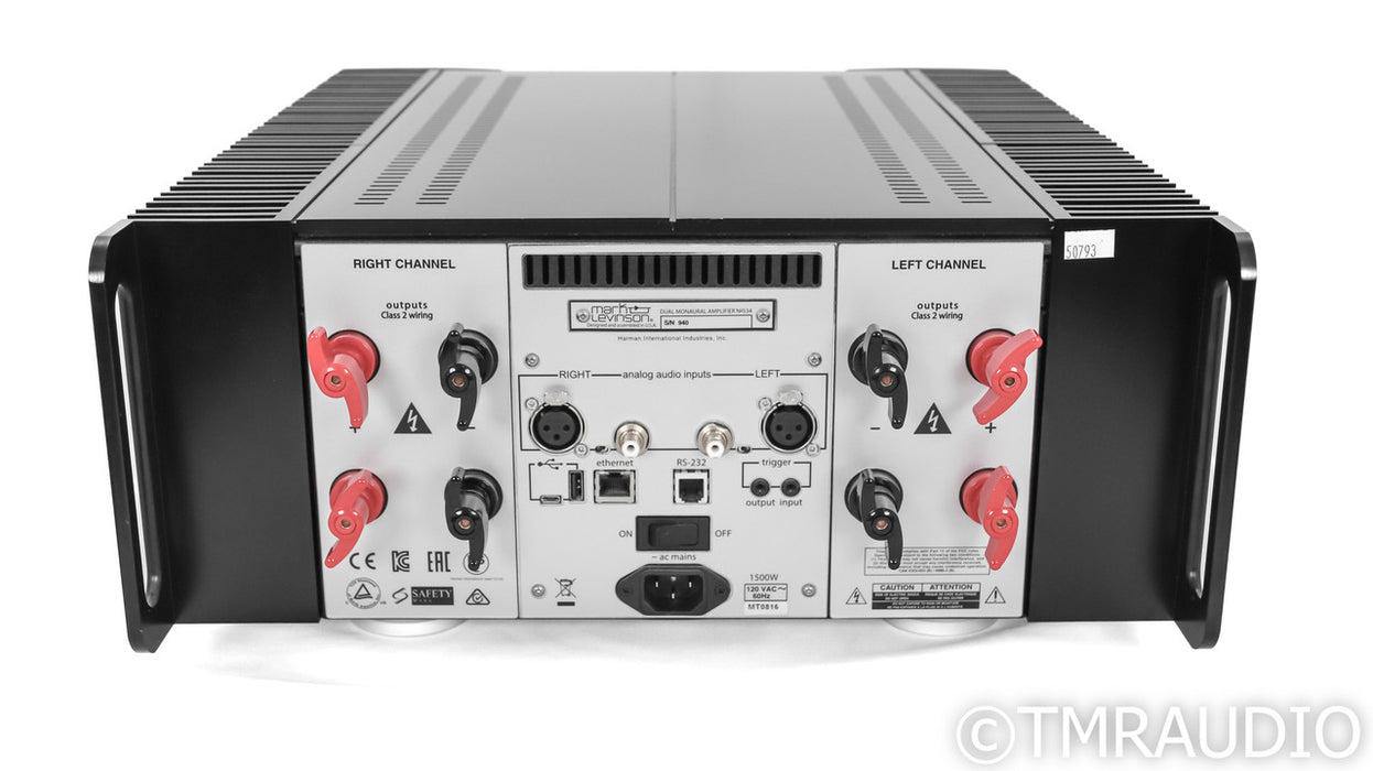 Mark Levinson Dual Monaural Stereo Power Amplifier No. 534; Black