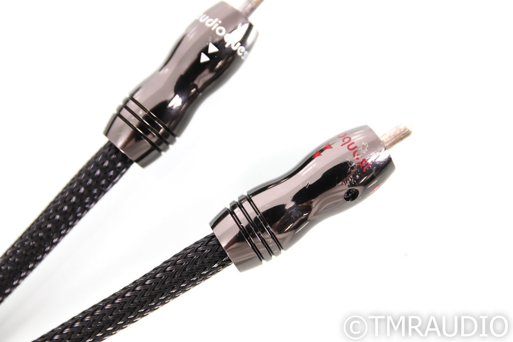 AudioQuest Black Mamba II RCA Cables; 1m Pair Interconnects