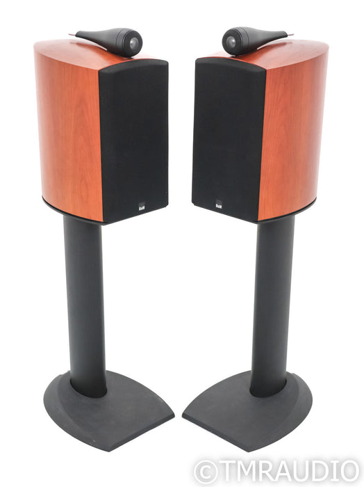 B&W Nautilus 805 S Bookshelf Speakers; Rosenut Pair w/ Stands