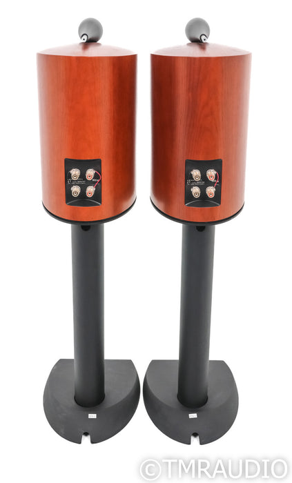 B&W Nautilus 805 S Bookshelf Speakers; Rosenut Pair w/ Stands
