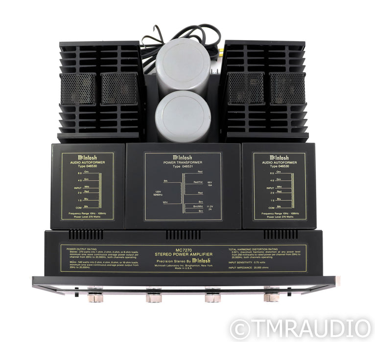 McIntosh MC7270 Vintage Stereo Power Amplifier; MC-7270 (Meter Issue)