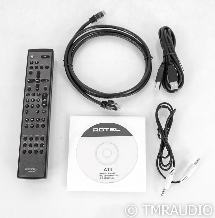 Rotel A14 Stereo Integrated Amplifier; A-14; Silver; MM Phono
