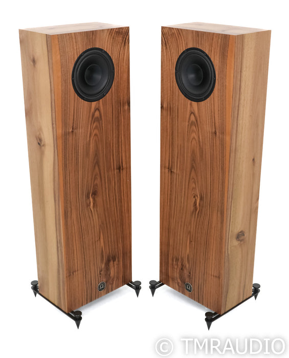 Omega Speaker Systems Junior Alnico XRS Floorstanding Speakers; French Walnut Pair
