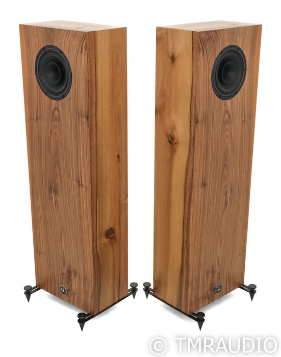 Omega Speaker Systems Junior Alnico XRS Floorstanding Speakers; French Walnut Pair