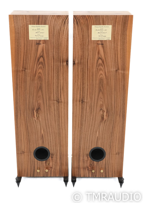 Omega Speaker Systems Junior Alnico XRS Floorstanding Speakers; French Walnut Pair