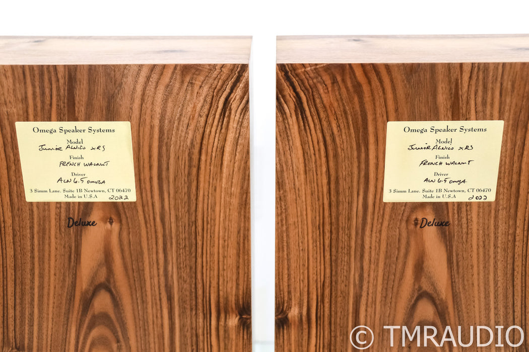 Omega Speaker Systems Junior Alnico XRS Floorstanding Speakers; French Walnut Pair