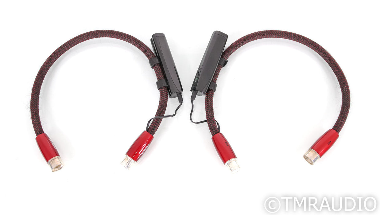 AudioQuest Fire XLR Cables; 0.5m Pair Balanced Interconnects; 72v DBS