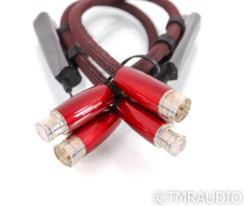AudioQuest Fire XLR Cables; 0.5m Pair Balanced Interconnects; 72v DBS