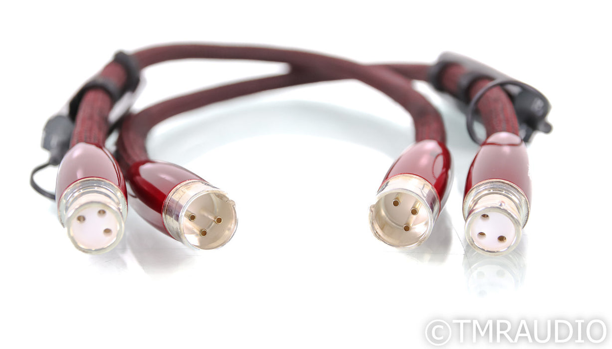 AudioQuest Fire XLR Cables; 0.5m Pair Balanced Interconnects; 72v DBS