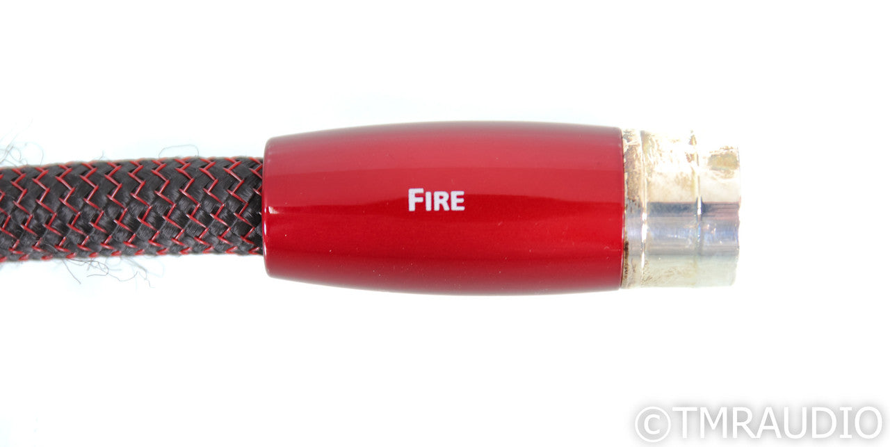 AudioQuest Fire XLR Cables; 0.5m Pair Balanced Interconnects; 72v DBS