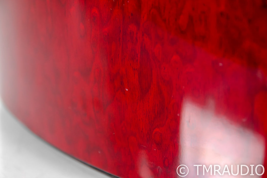 B&W Signature 805 Bookshelf Speakers; Red Birds Eye Maple Pair