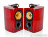 B&W Signature 805 Bookshelf Speakers; Red Birds Eye Maple Pair