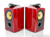 B&W Signature 805 Bookshelf Speakers; Red Birds Eye Maple Pair