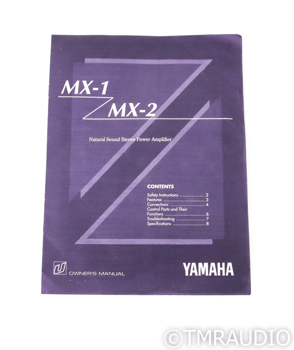 Yamaha MX-1 Stereo Power Amplifier; MX1; Black